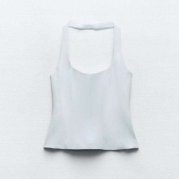 Zara Fitted Halter Top - NWT - Picture 1 of 5
